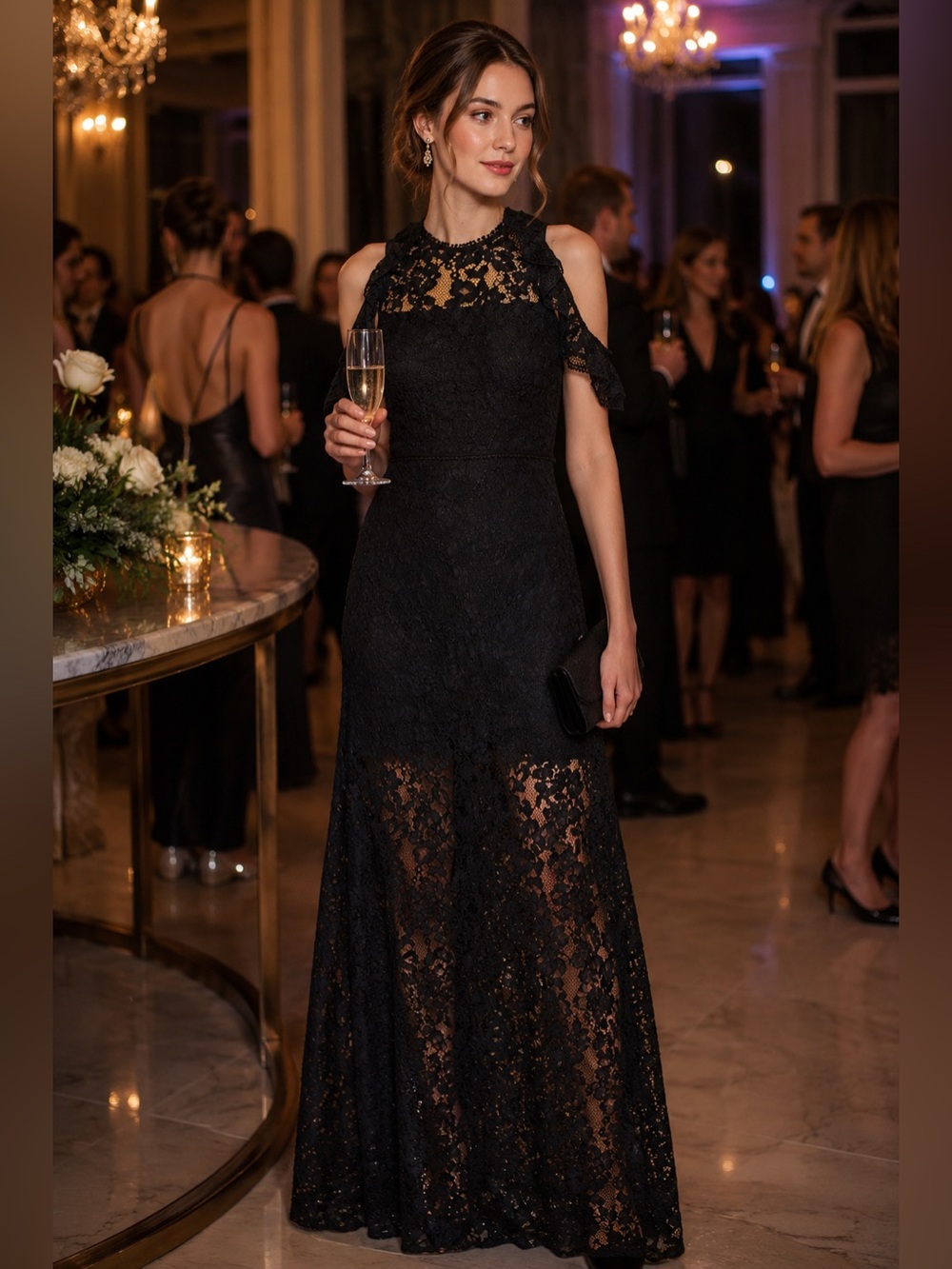 Saks Alexis Evie Lace Dress